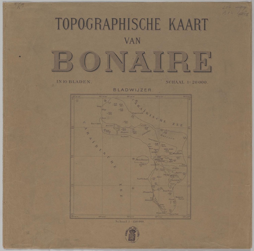 Topographische Kaart Van Bonaire In 10 Bladen Topographische