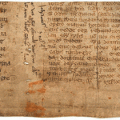 Oudste geschreven Fries (afgezien van de runeninscripties), de zogenaamde 'Oudfriese psalmglosse', mogelijk van circa 1275.